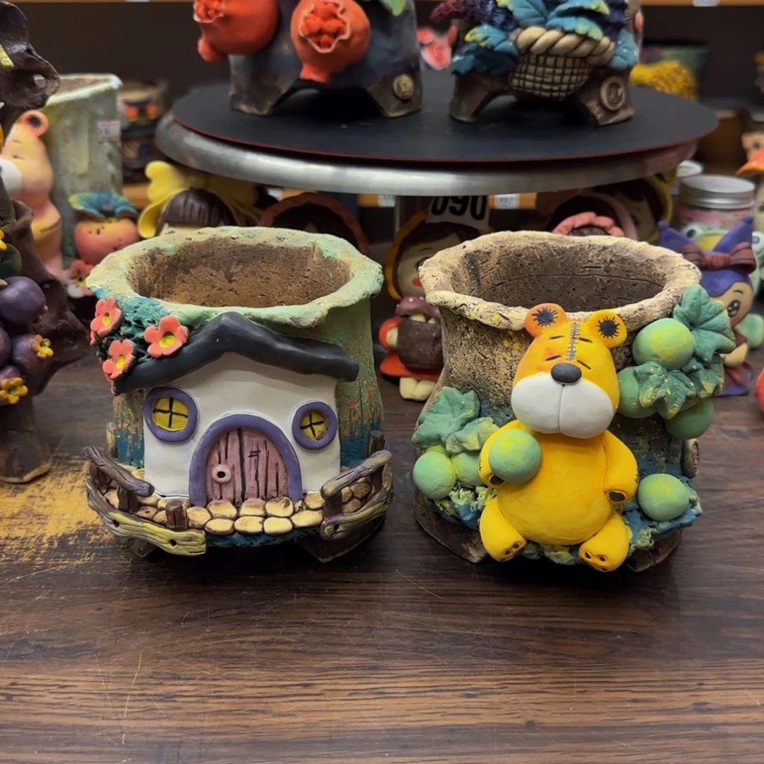 【闪购商品】小**婆粗陶手捏