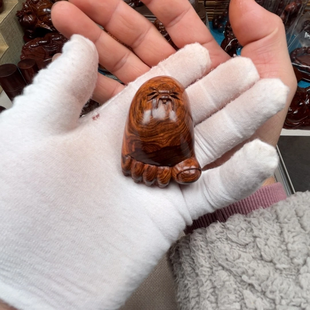 黄花梨/降香黄檀把件老*脚……