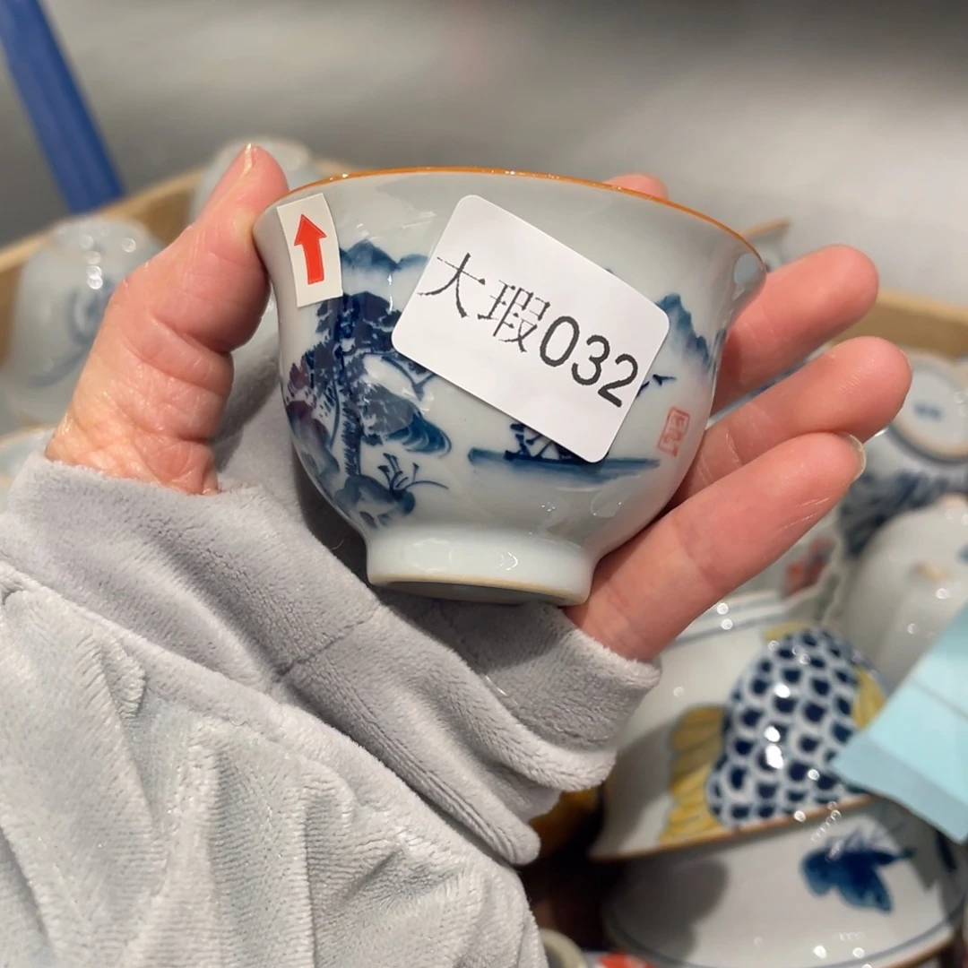 有瑕釉下彩纯手绘