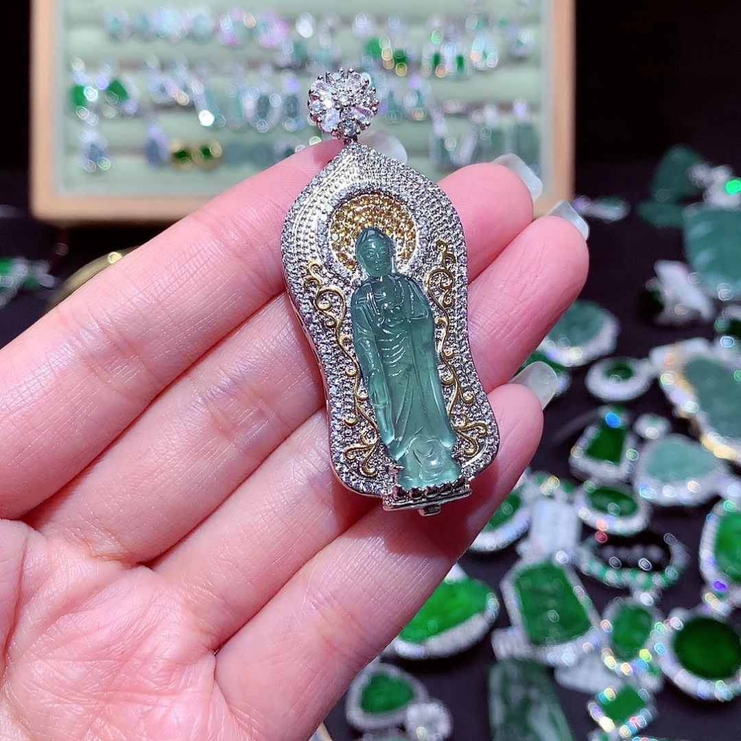 【闪购商品】翡翠吊坠(不含链)未镶嵌