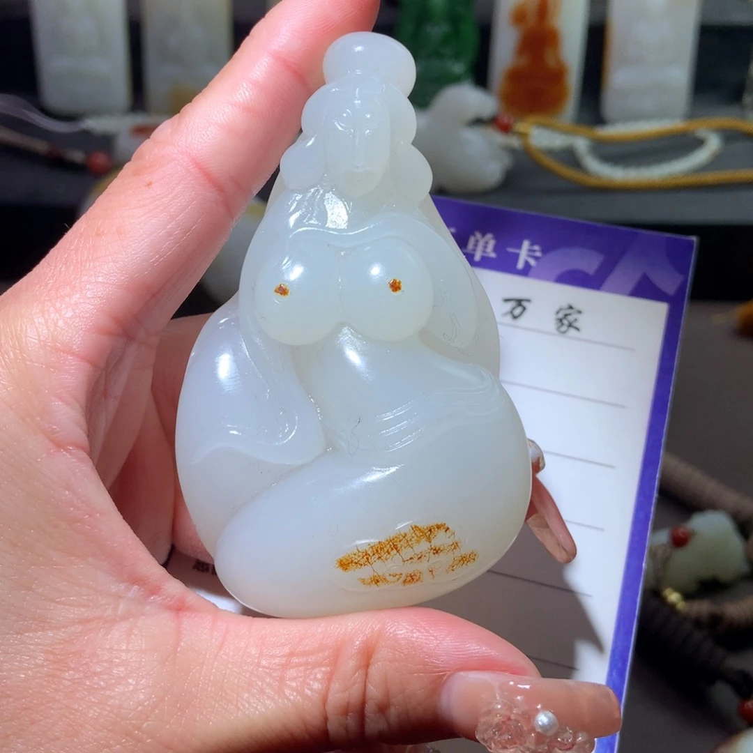 和田玉挂件未镶嵌秋*