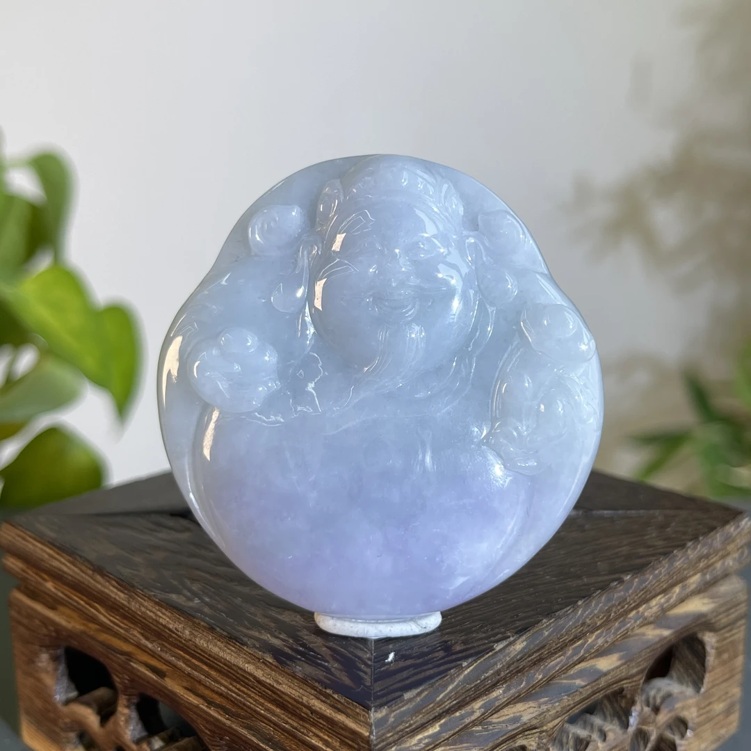 JXA17-59 天然翡翠缅甸A货 财神