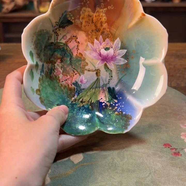 柴烧纯手工手绘陶瓷