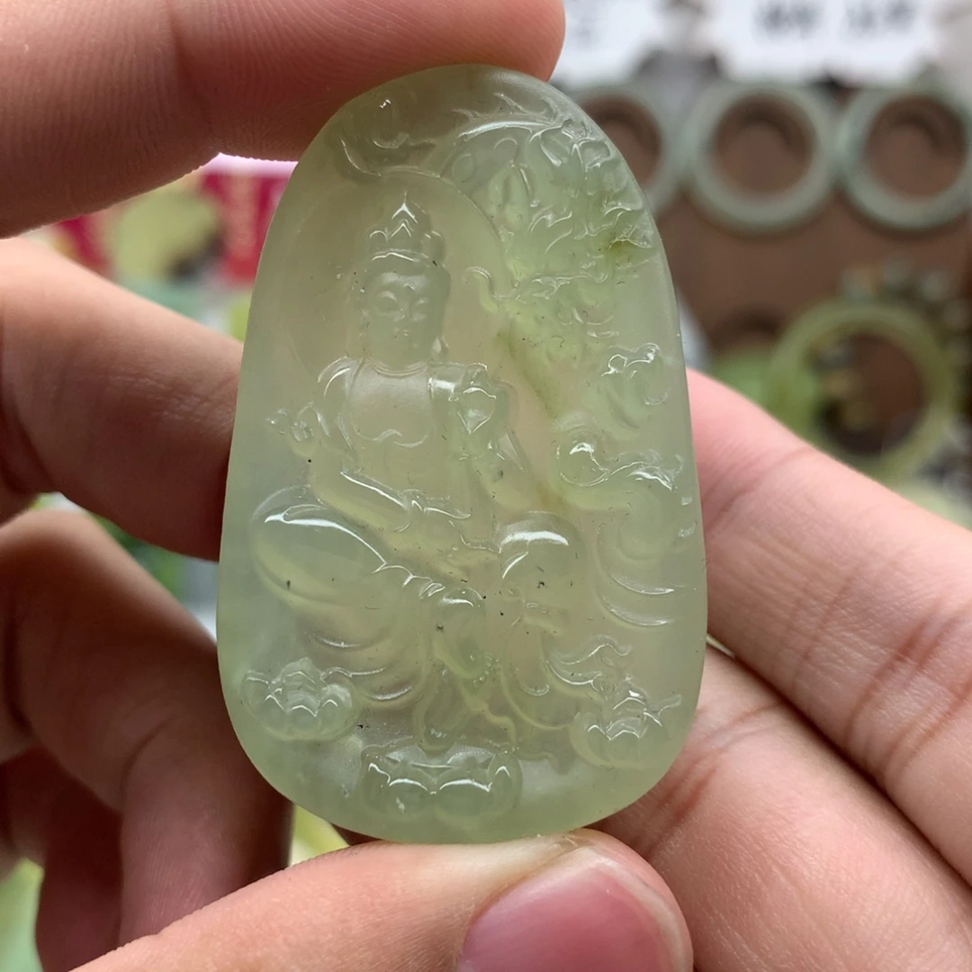 岫玉未镶嵌吊坠(不含链)
