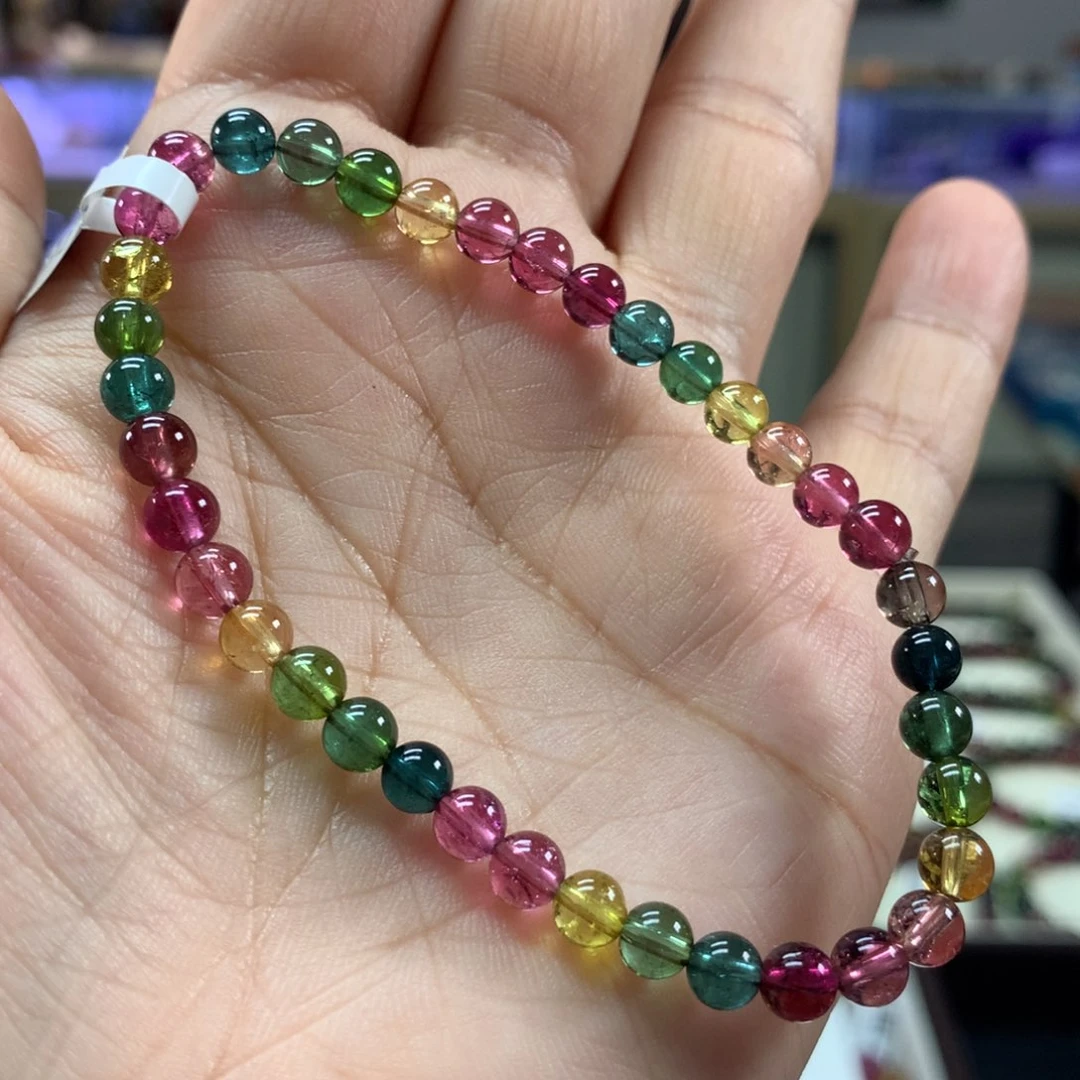 碧玺手链未镶嵌5毫米左右