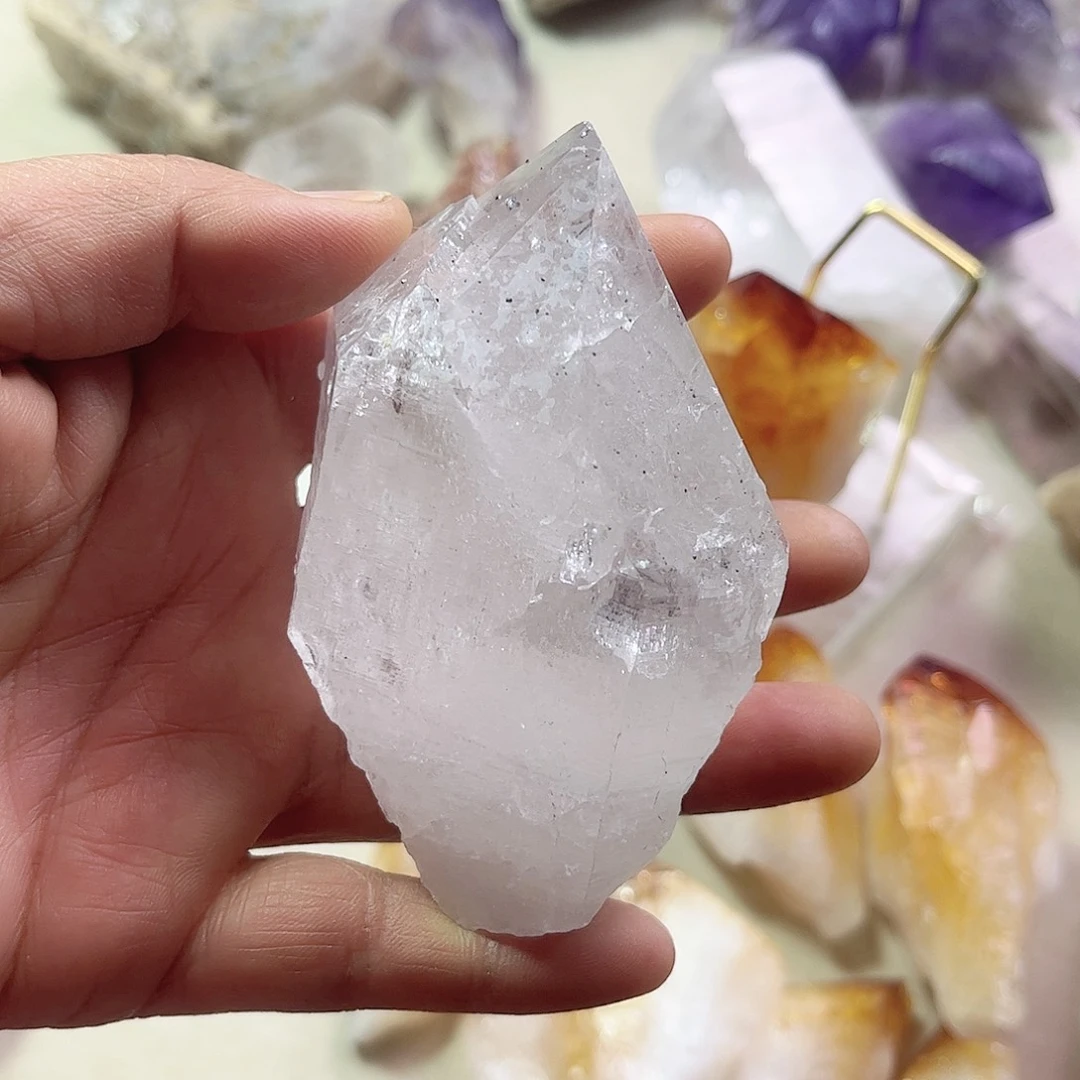 水晶天然水晶原石未镶嵌爱***志