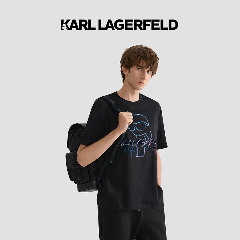 【臻享男装】KARL LAGERFELD卡尔拉格斐25夏新款T恤老佛爷M22O1715