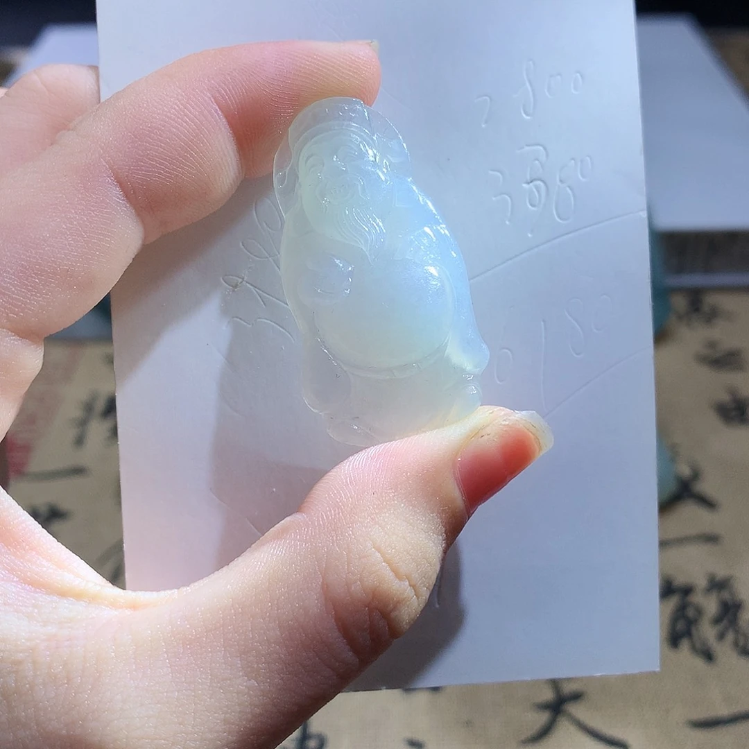 未镶嵌定制翡翠财神