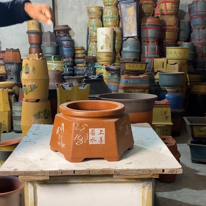 紫砂花盆紫砂花盆