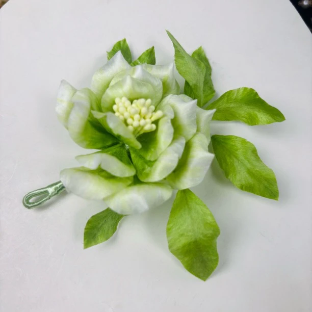 古风发夹发簪非遗绒花纯手工原创夏日新款