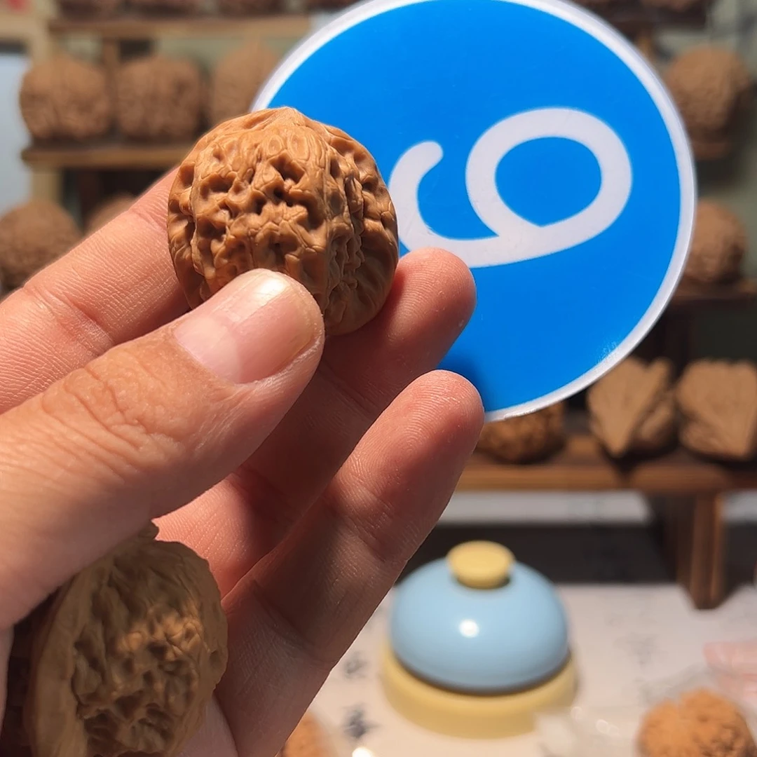 缘*文玩核桃，蓝色006