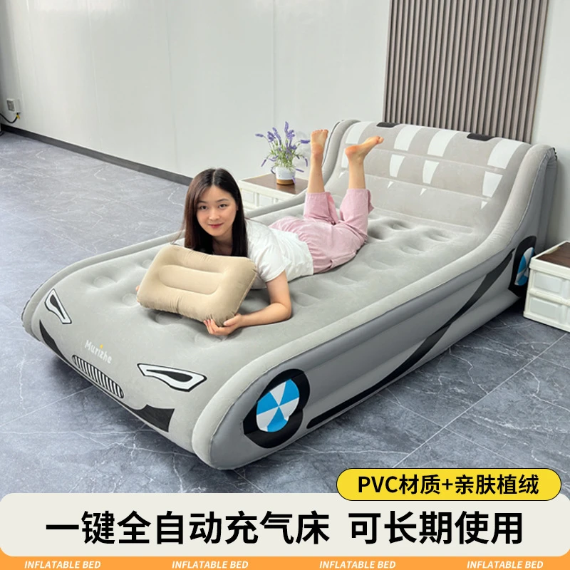 充气床垫打地铺家用全自动单双人靠背气垫床户外野露营便携