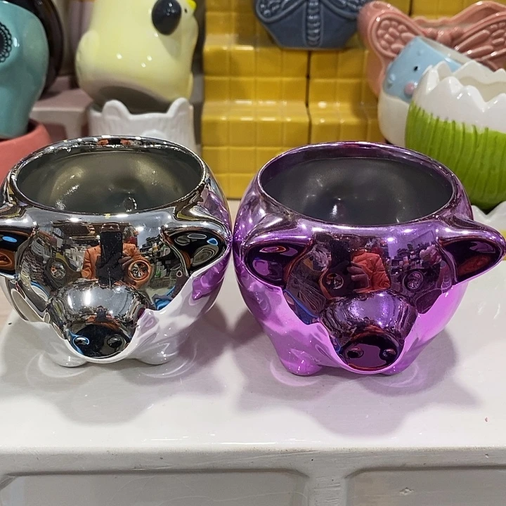 陶盆有孔 瑕疵针孔漏釉介意勿拍外口 7.5外高6.5