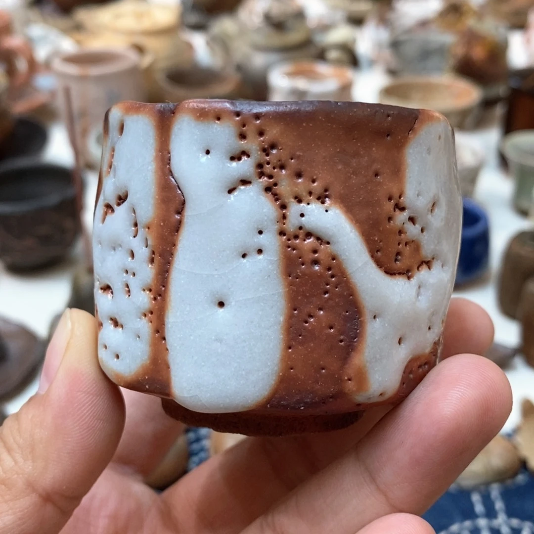 柴烧侘寂粗陶茶具