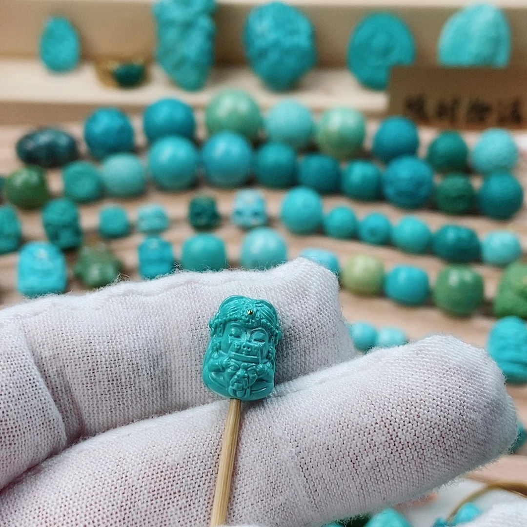 绿松石未镶嵌珠宝半成品