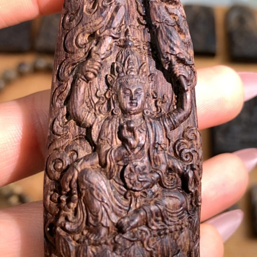 【闪购商品】沉香手串金三角沉香留疤观音20.9克沉水