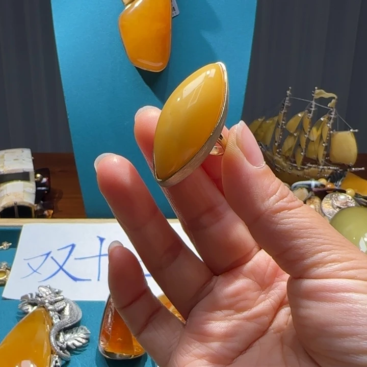 琥珀未镶嵌手链波兰设计款琥珀蜜蜡