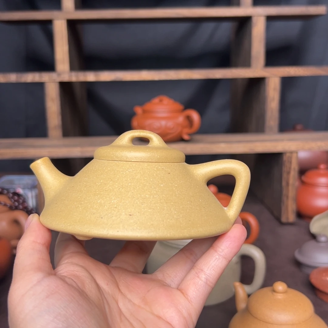 薪***凉紫砂茶壶微瑕本山绿文瓢150毫升