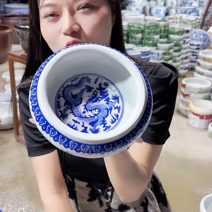 瓷片口径13厘米高度6厘米