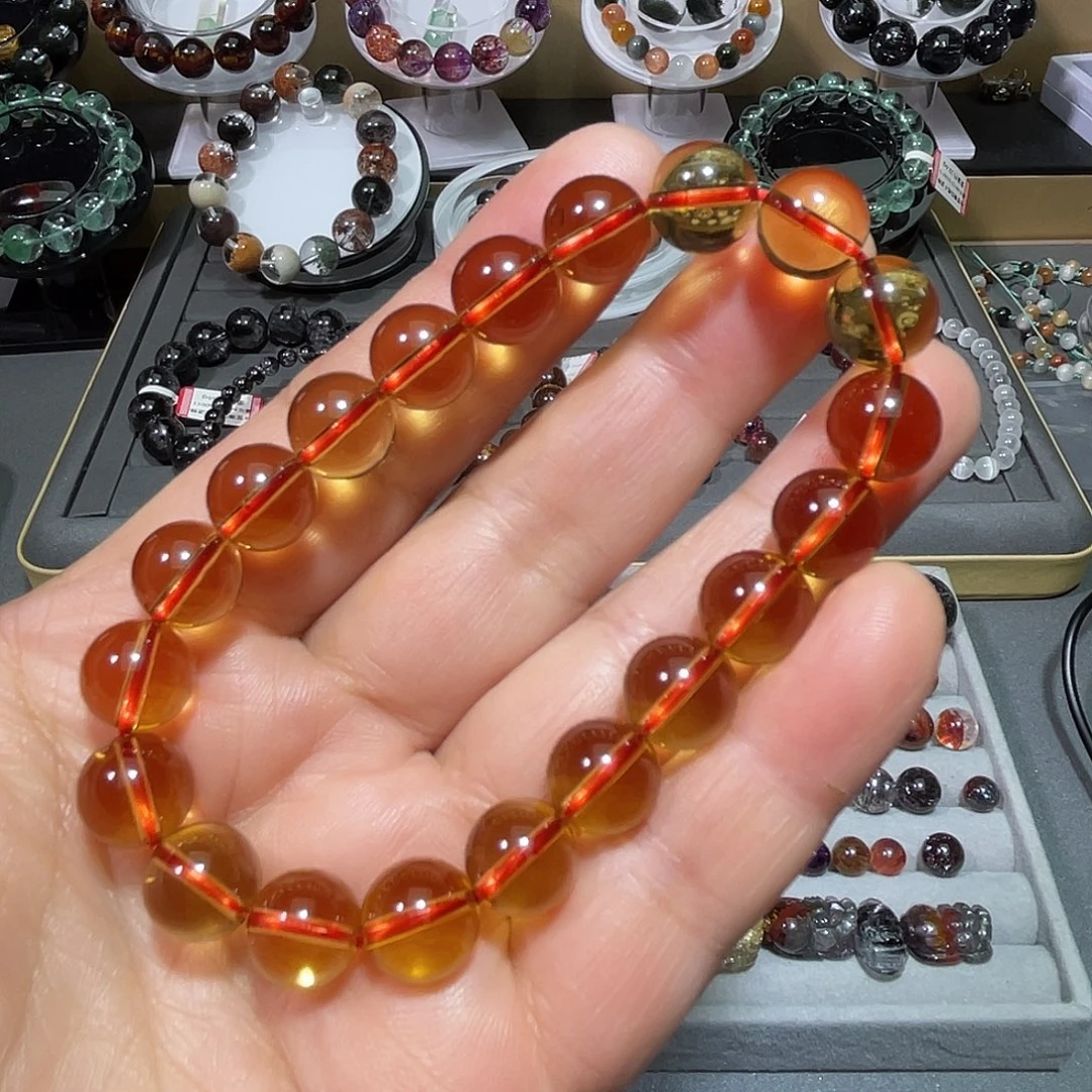 水晶未镶嵌手链黄水晶