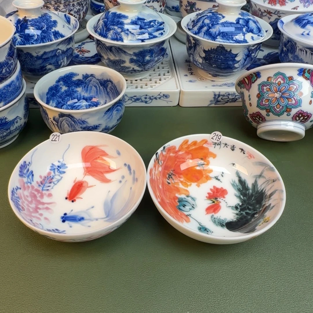 纯手工纯手绘茶具221。219