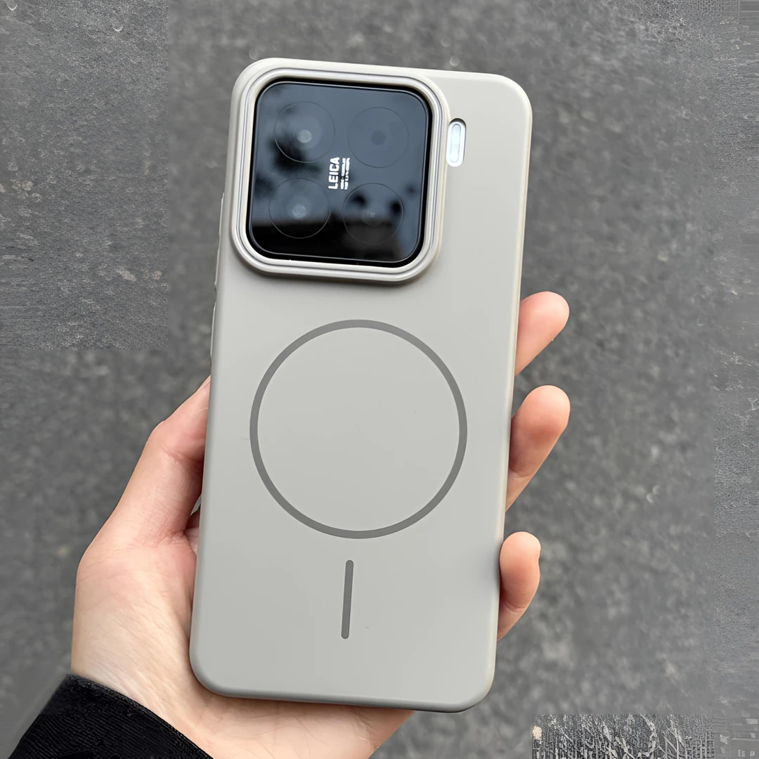 钛灰色Magsafe强磁吸充电适用小米15手机壳15pro磨砂高级14保护套