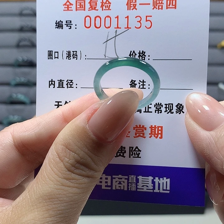 未镶嵌戒圈翡翠1135