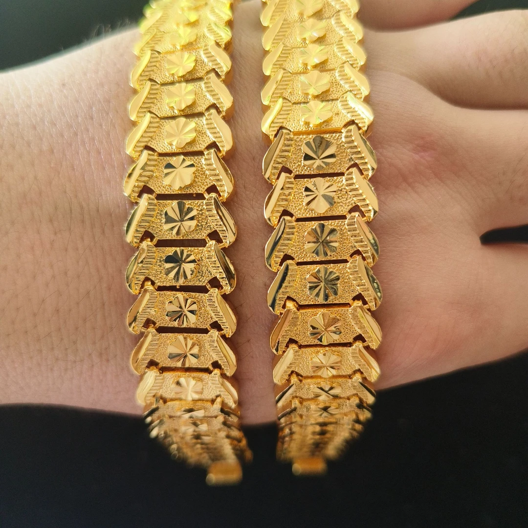 手工黄金表带手链009