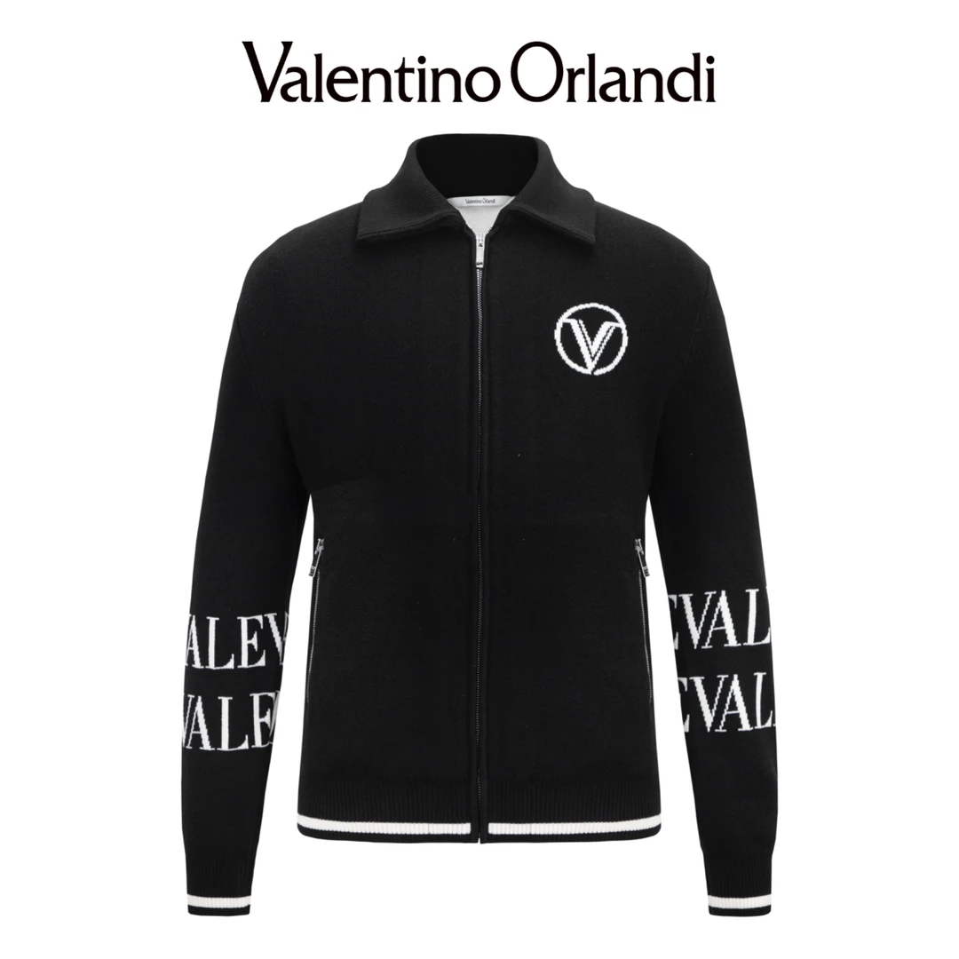 Valentino orlandi男士秋季新款针织衬衫毛衣