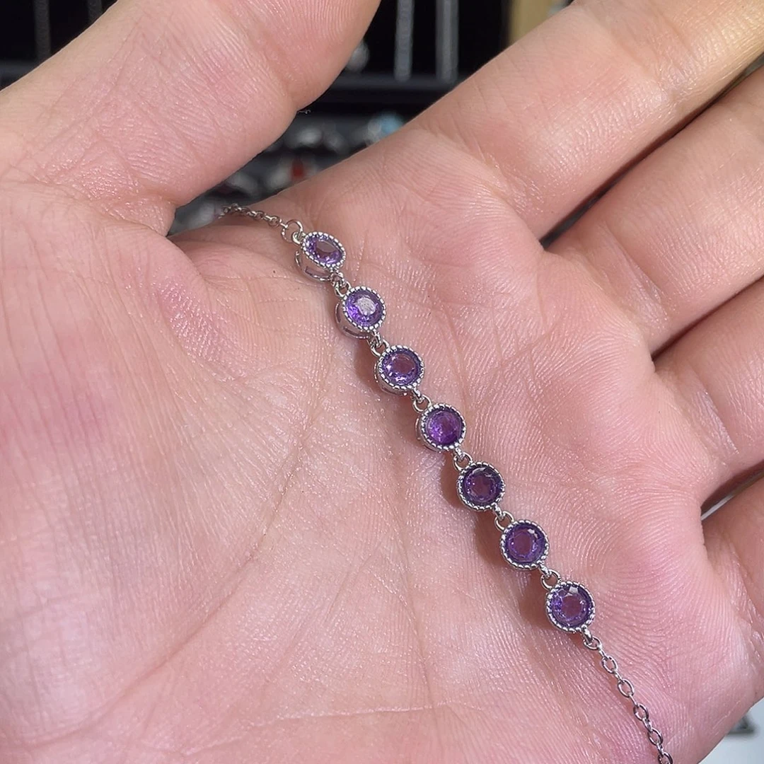 紫晶珠宝半成品未镶嵌