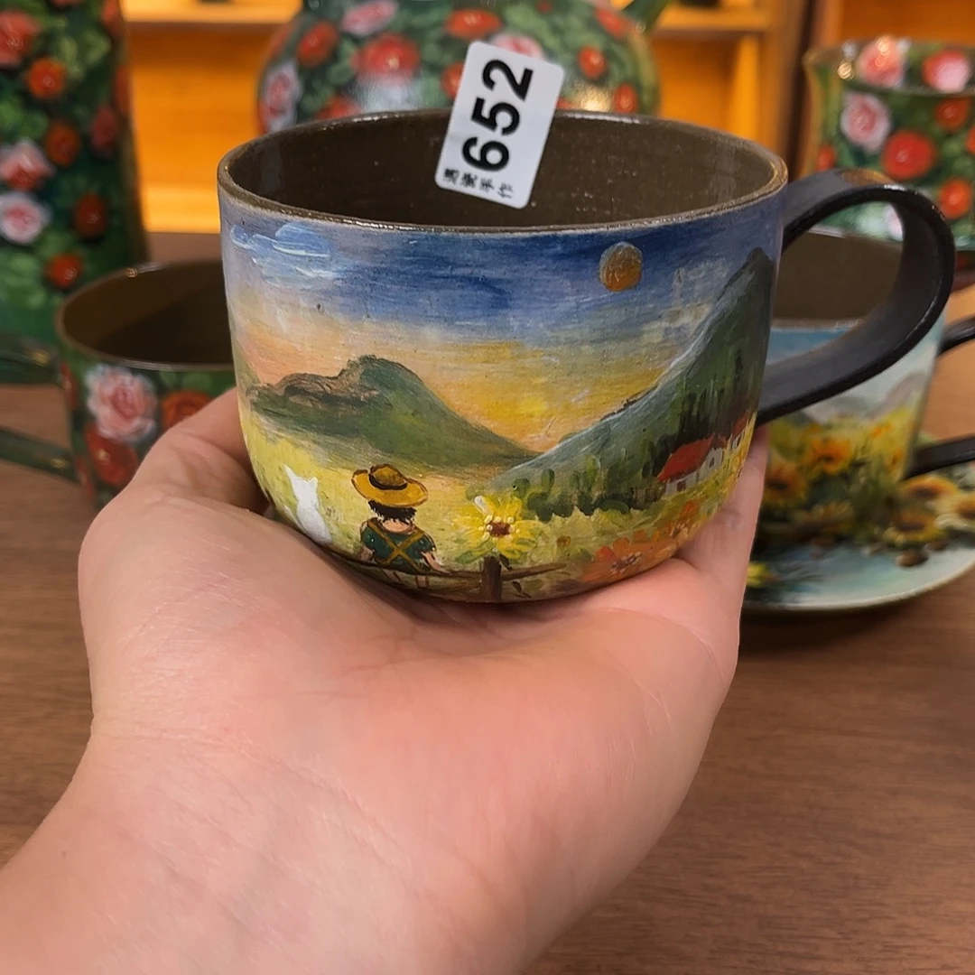 纯纯莫奈油画风纯纯莫奈油画风墩墩杯