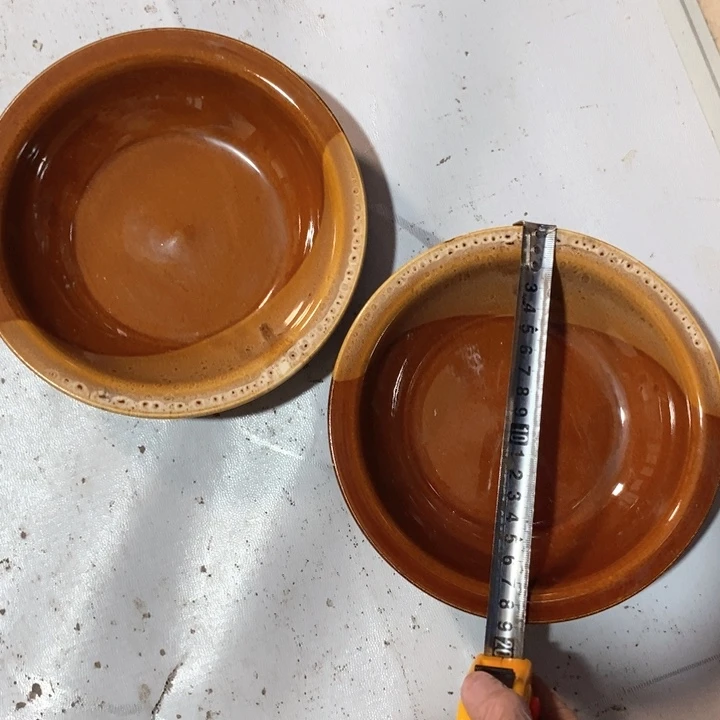 瓷片五厂深盘一对