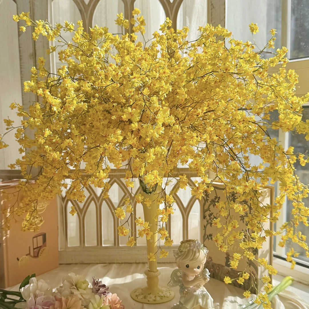 【十支花剑起（130杯）】金黄色梦香兰盆栽清香花卉室内阳台发货快