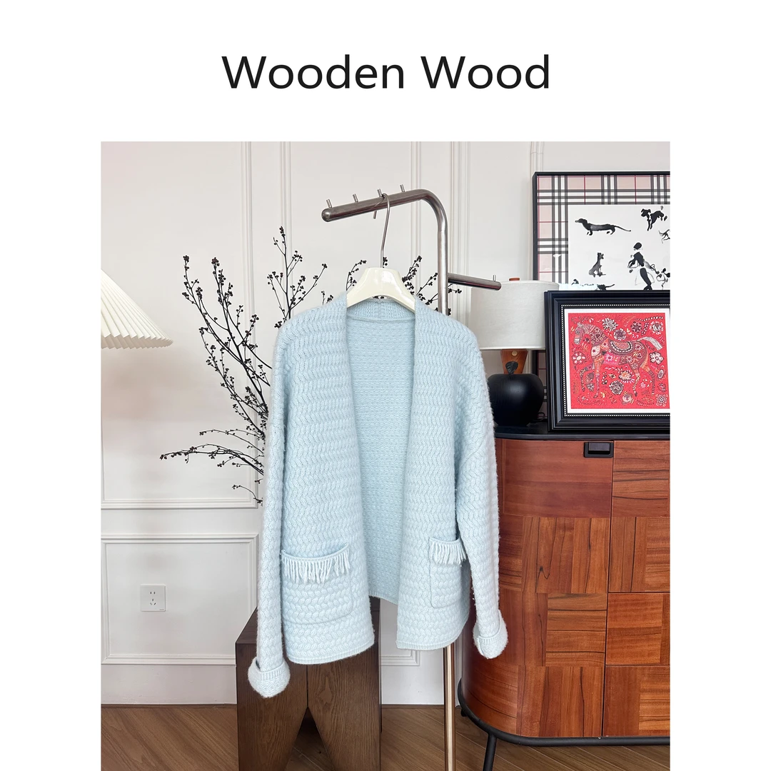 Wooden Wood“丰盈质感”重磅高端山羊绒舒适减龄百搭羊绒衫P25647