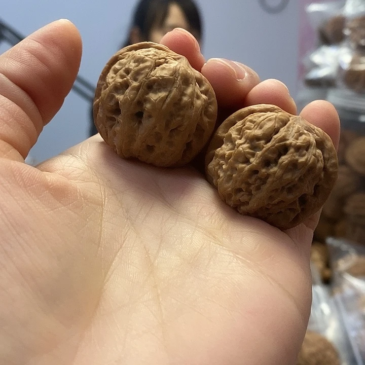 把件文玩核桃34.5闷尖石墩