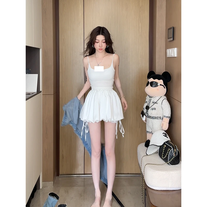 小雨姐姐新款【钓系美背】性感蕾丝拼接美背小吊带加胸垫百搭背心