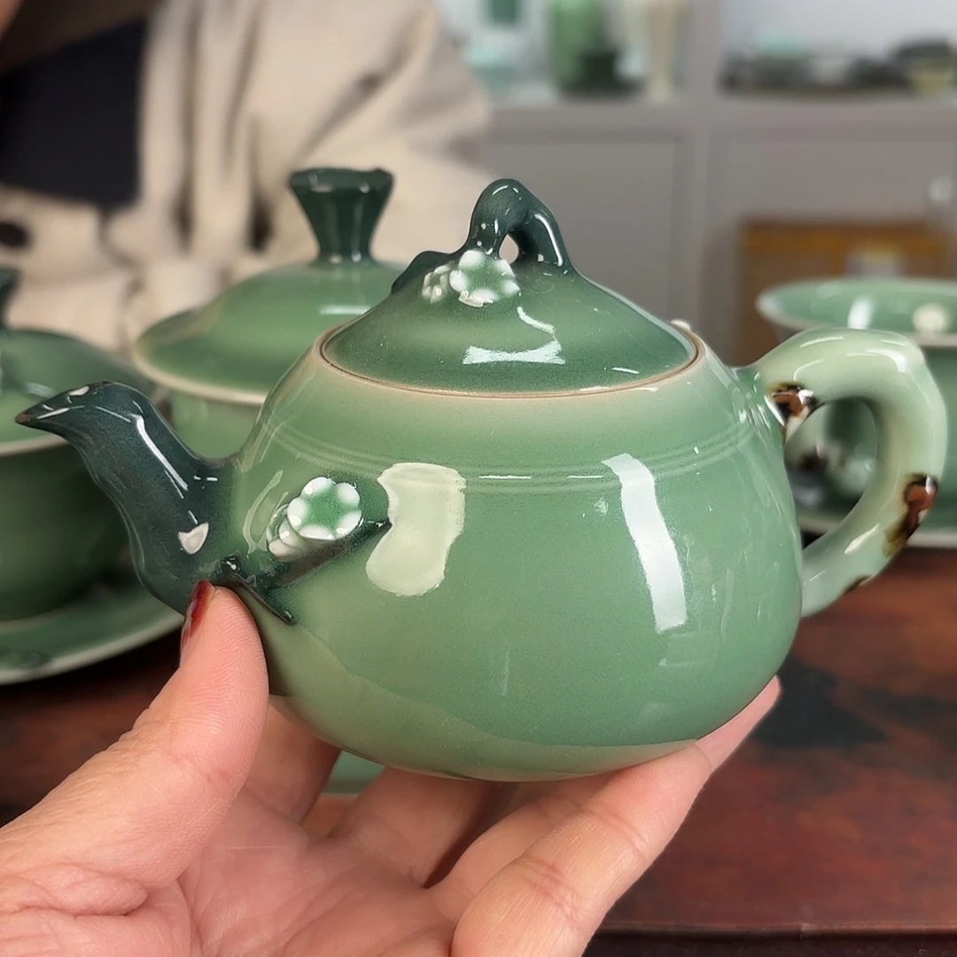 啦***滴龙泉云间青瓷小米茶器