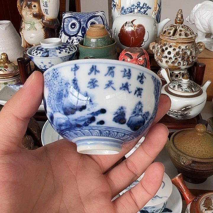瓷片好看的杯子不错的哦