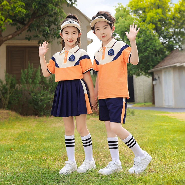 小学生夏季儿童校服学院风幼儿园园服毕业服六一合唱班服运动会服
