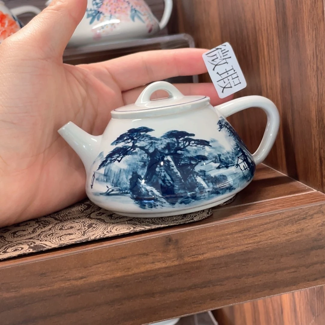 微瑕釉下彩纯手绘