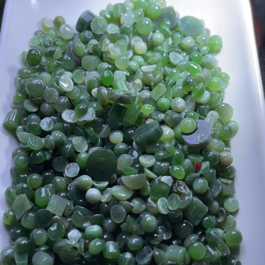 未镶嵌和田玉珠宝半成品碧玉