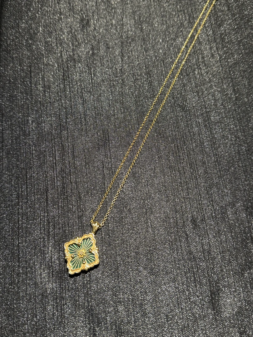 95新 BUCCELLATI/布契拉提  绿色opera项链/18918497
