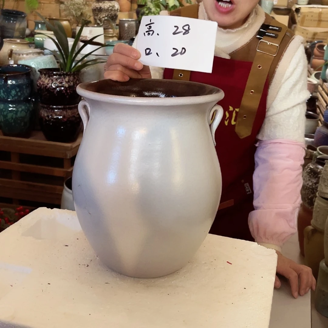 紫砂花盆高度28口径20