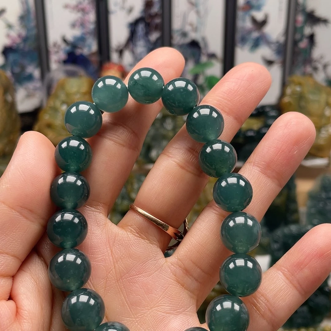 翡翠未镶嵌颈饰天然翡翠a货串