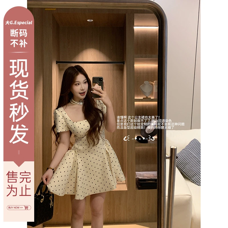 大G.Especial【美人滤镜】2025年新款夏季波点裙连衣裙K425Q02726