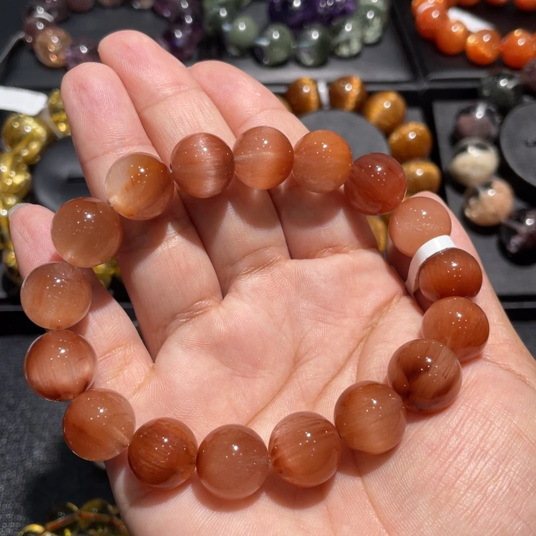 水晶手链未镶嵌粉兔毛13mm