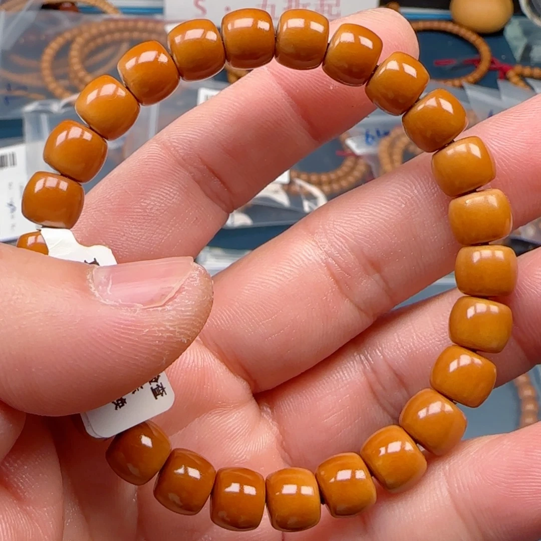 橄榄核手串老挝SSS级核尖极限弧尺寸7.8