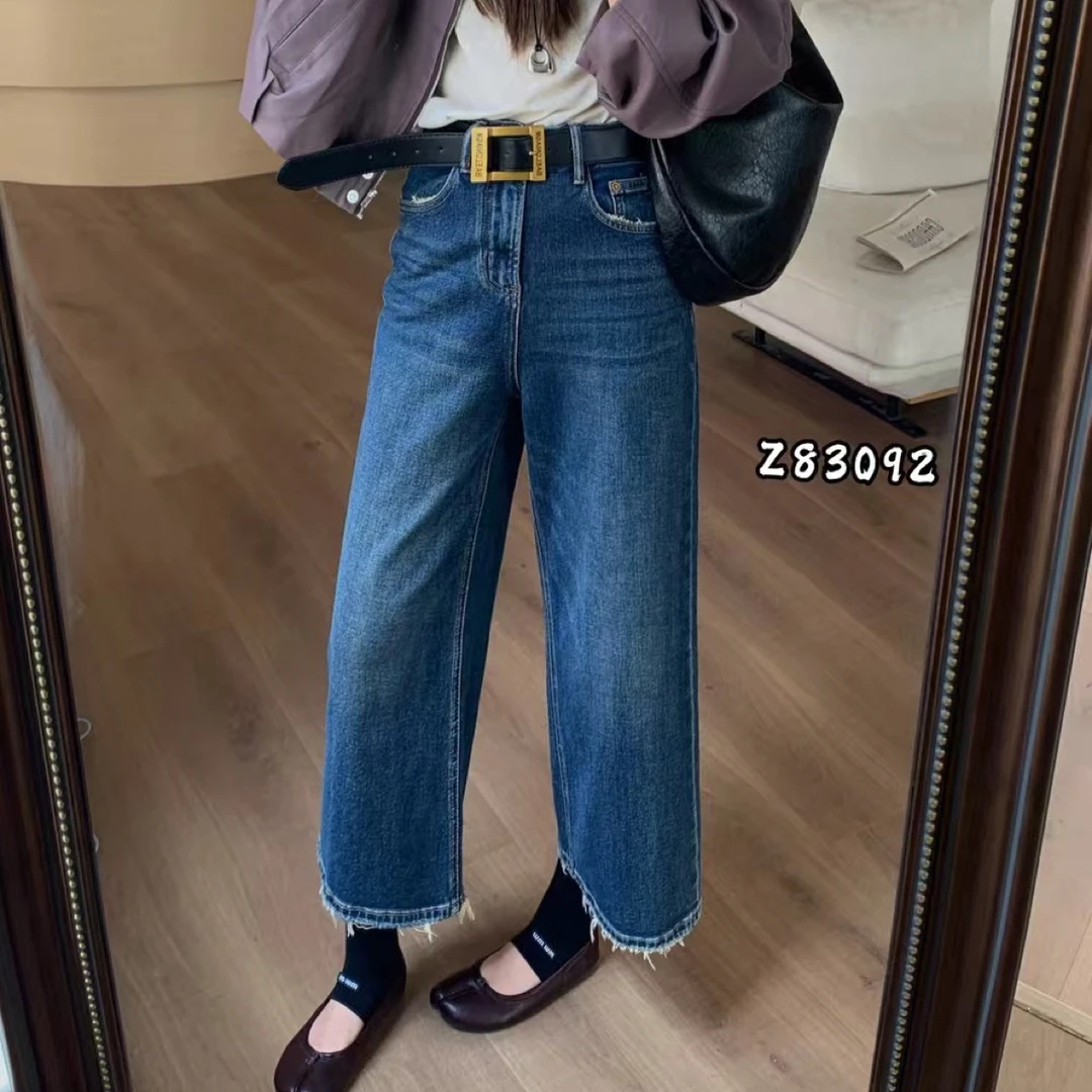 莎姐家韩版时尚显瘦9分牛仔裤83092