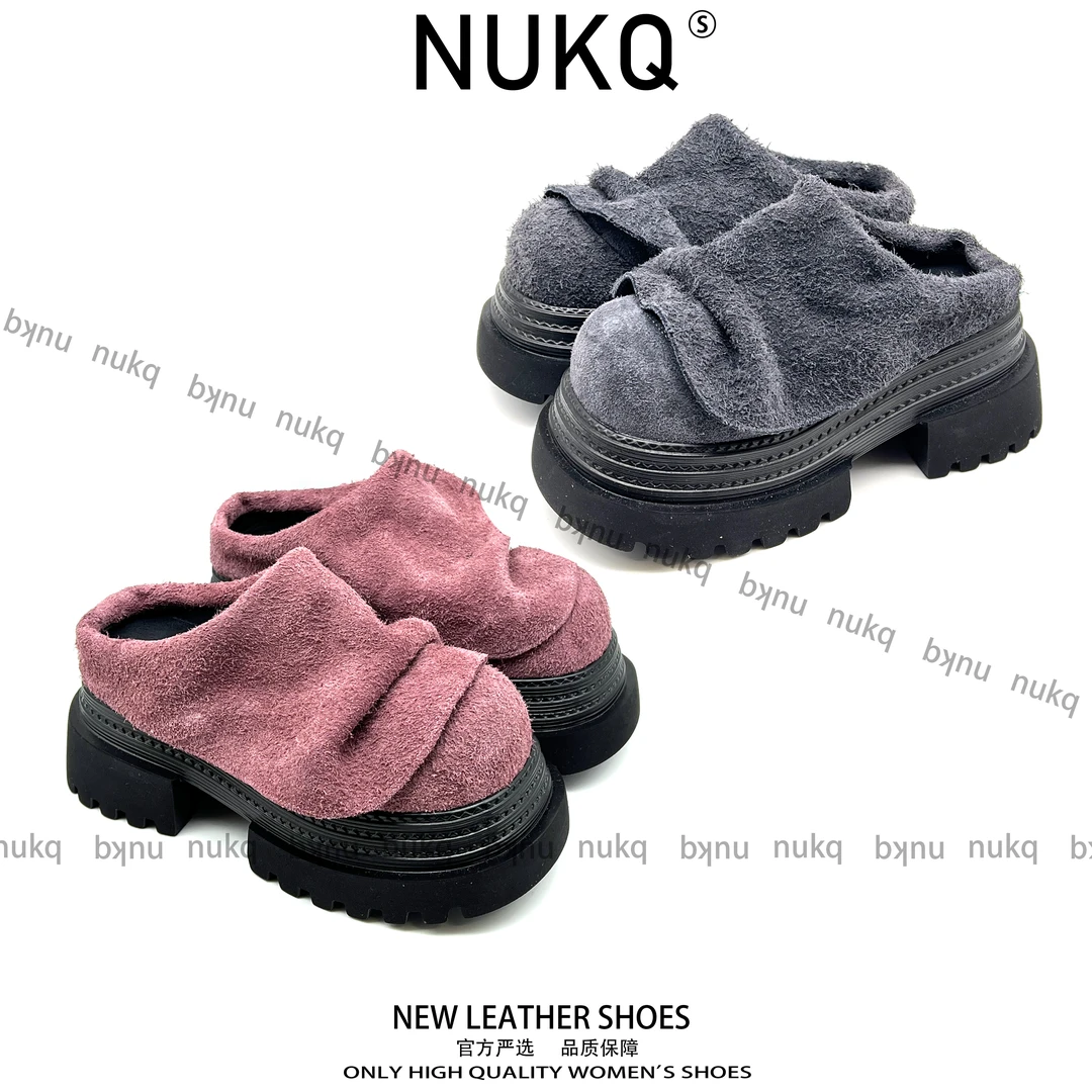 【大悦严选】 高跟厚底鞋 百搭百配 时尚精品半拖