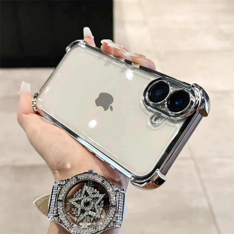 华为mate70透明60手机壳pura70pro硅胶p全包nova12简约11电镀适用